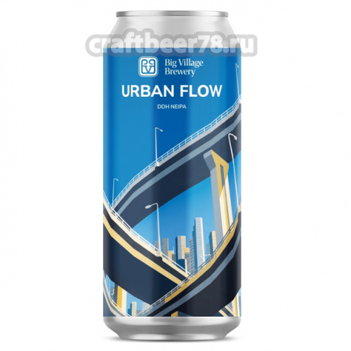 Urban Flow от Big Village Brewery - ИПА в стиле Новой Англии 0,45л. Urban Flow от Big Village Brewery - ИПА в стиле Новой Англии 0,45л.