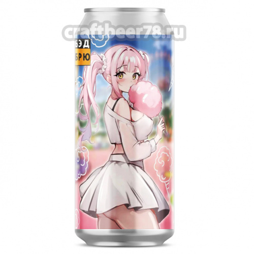 Сладкая вата от BAD Brew - Смузи фруктовый эль 0,45л.