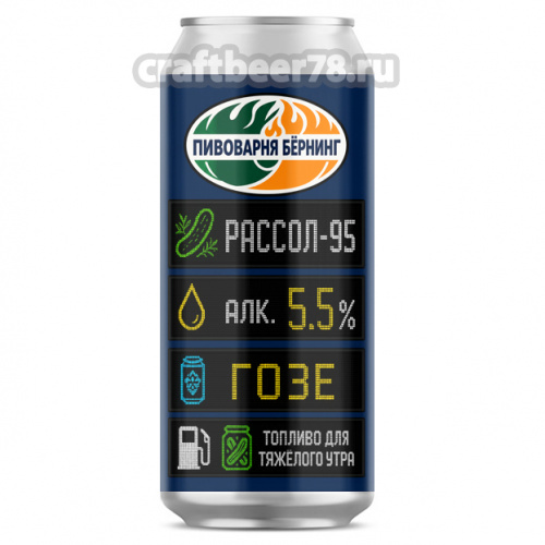 Рассол 95 от Burning Brewery - Огуречный гозе 0,45л.