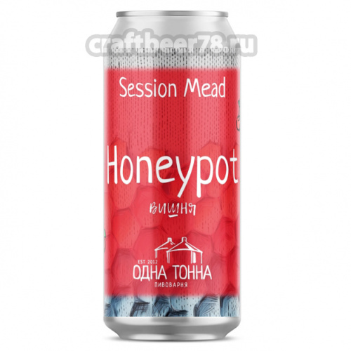 Honeypot: Вишня от Одна Тонна - Ягодная медовуха 0,45л.