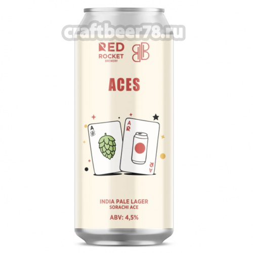 Aces от Red Rocket - Индийский светлый лагер 0,45л.