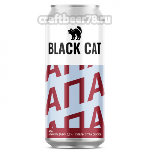 АПА Black Cat от Black Cat - Американский светлый эль 0,45л.