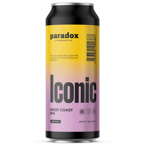 Iconic от Paradox - West Coast IPA 0,45л.