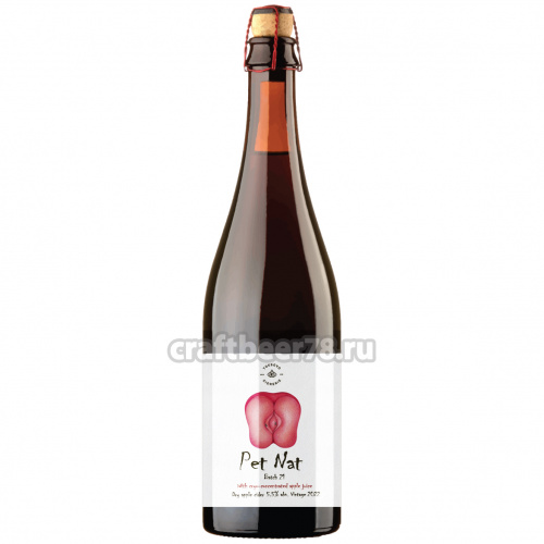 Pet Nat 2022: Batch 21 With Cryo-concentrated Apple Juice от Токсовская Сидрерия - Сухой сидр 0,75л.